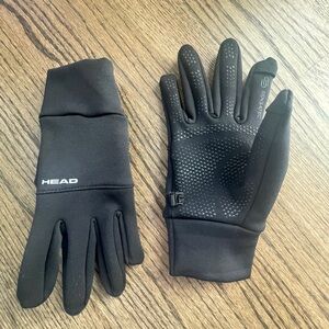 HEAD Black Men's XL Touchscreen Athletic Gloves